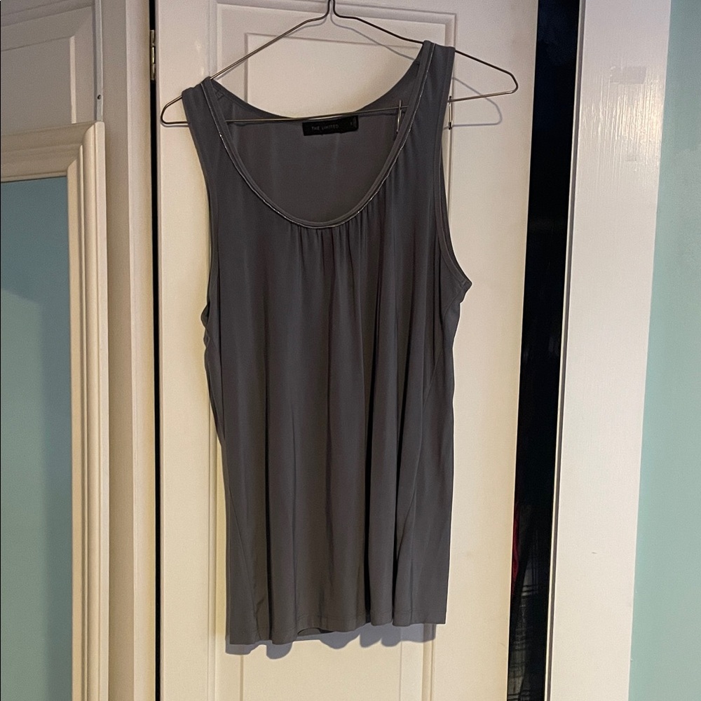 The Limited Gray Sleeveless Top